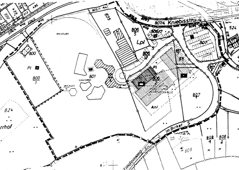 Lageplan der Halle